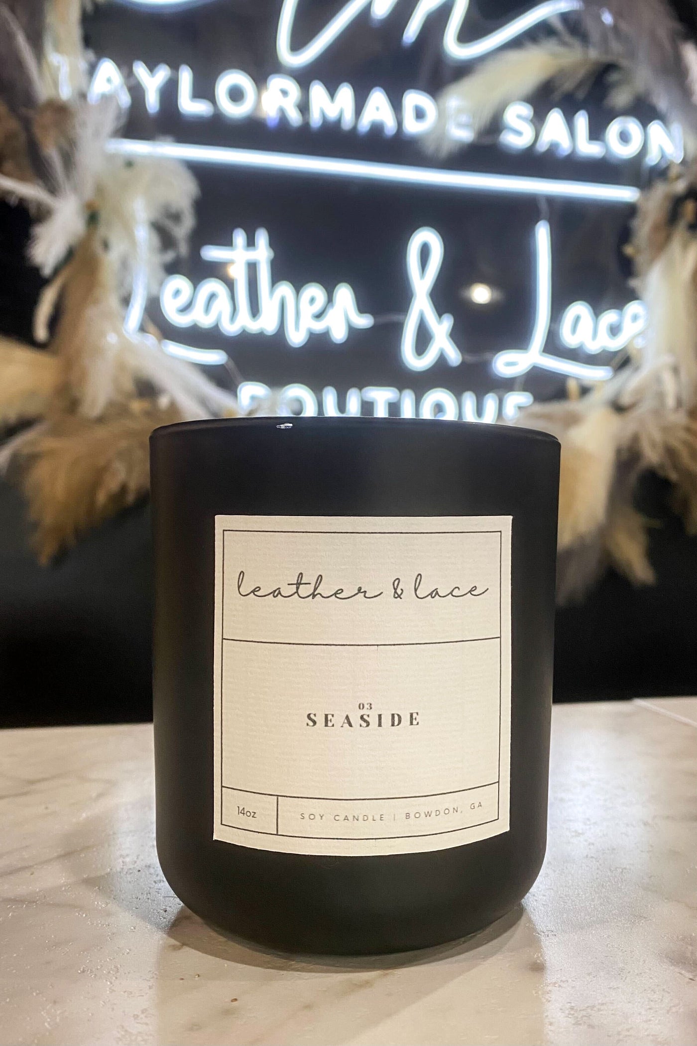 L&L Luxe Candle - Seaside-190 - ACCESSORIES - HOME-Flicker&Flame-14 oz.-[option4]-[option5]-[option6]-Leather & Lace Boutique Shop