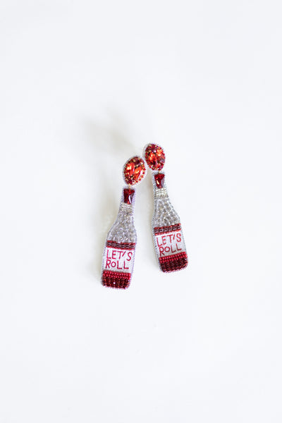 Let's Roll Bottle Beaded Earrings-190 - ACCESSORIES - JEWELRY-TAYLOR SHAYE-[option4]-[option5]-[option6]-Leather & Lace Boutique Shop